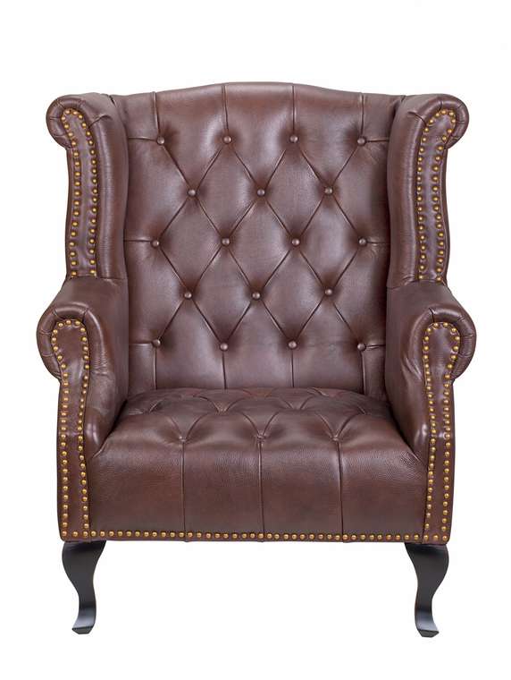 Дизайнерское кресло Royal brown коричневого цвета