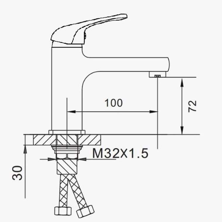 Смеситель для раковины D-Lin D110460