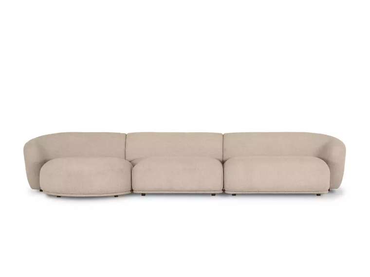 Модульный диван Fabro бежевого цвета левый