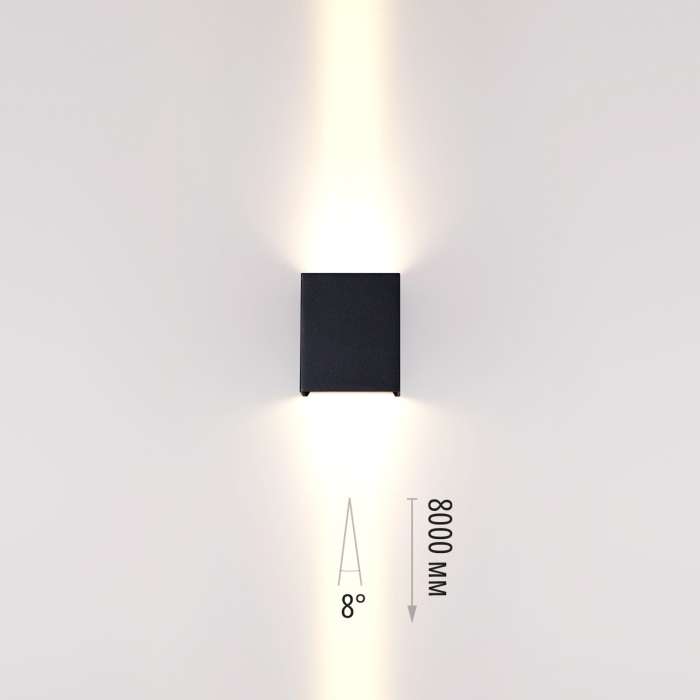 Фасадный светильник черный/металл Odeon Light Arrow 7188/10WL IP65 LED 2*5W 3000K 8° 85-265V