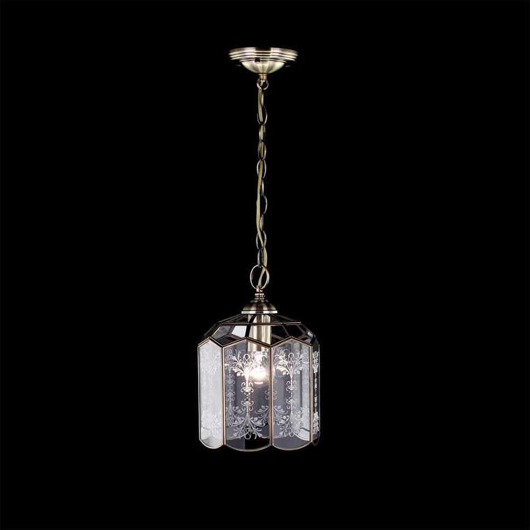 Citilux Витра-2 CL442210 Подвесной светильник витражный Бронза