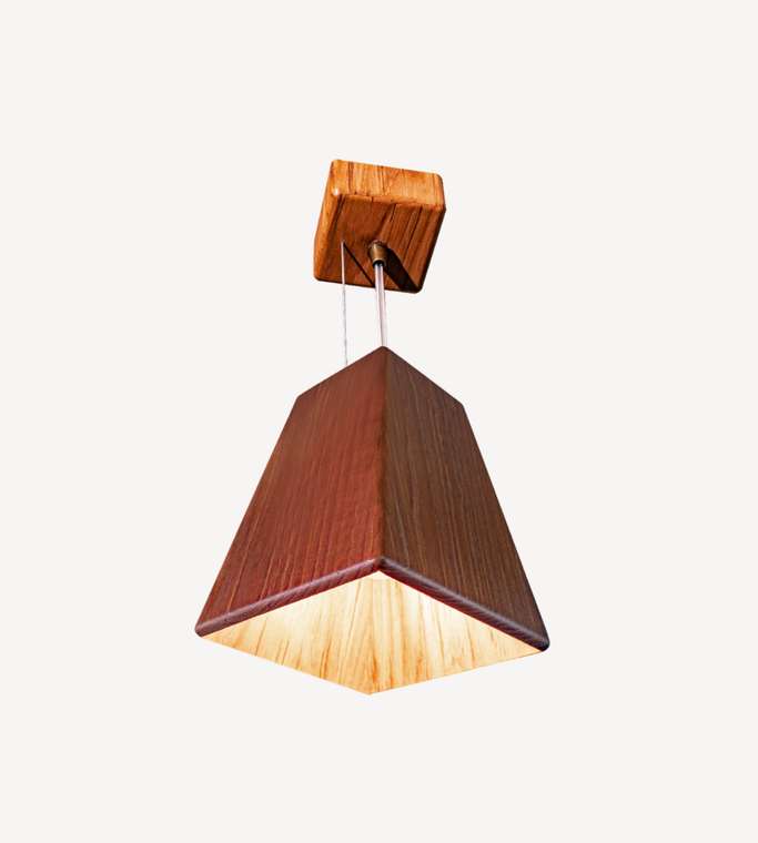 Светильник подвесной Син-1 из массива тика