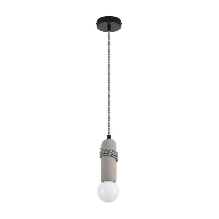 Подвесной светильник Lumion Tesla 8365/1A черный/серый, металл/бетон E27 LED 10W 220V