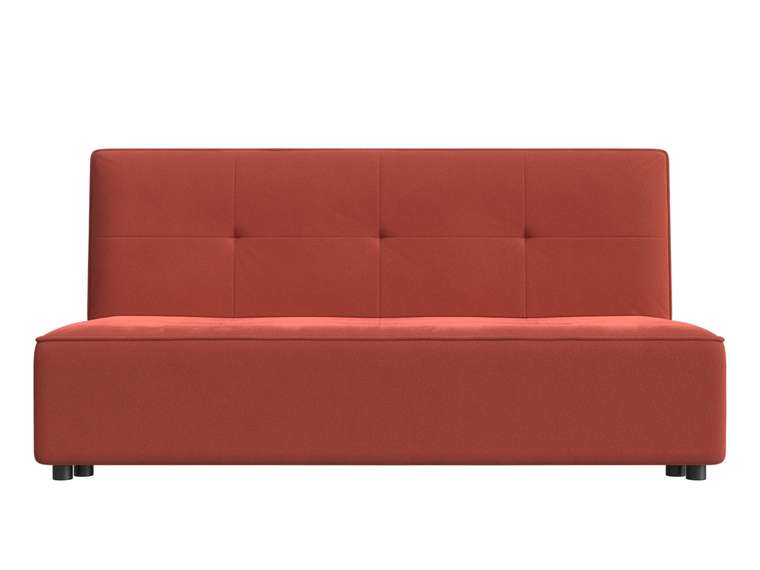 Прямой диван-кровать Зиммер кораллового цвета