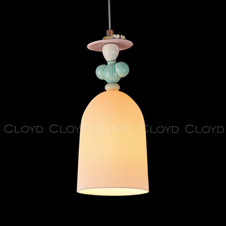 Подвесной светильник Cloyd LOTTIE-E P1 / ?15 см - керамика - золото