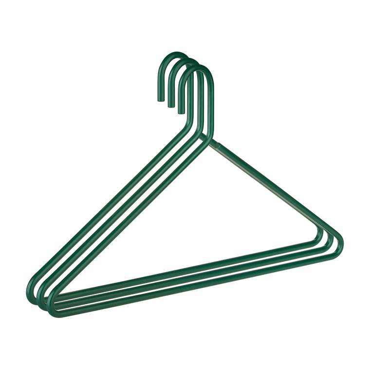 Набор из трех вешалок Infinity зеленого цвета