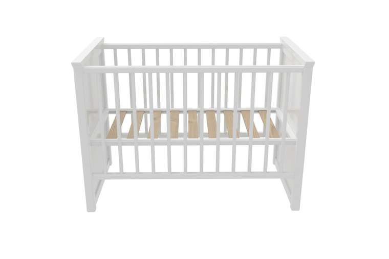 Кроватка для новорожденного Джуниор белого цвета