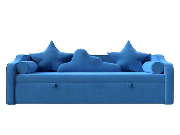 Детский диван-кровать Рико голубого цвета