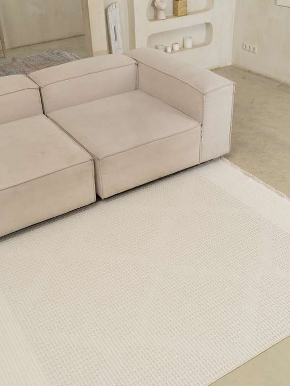 Ковер Kilim Jersey 160х230 бежевого цвета