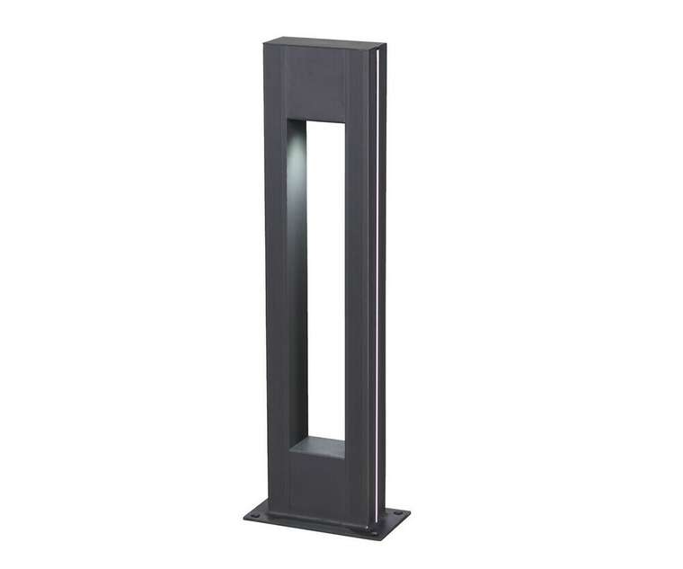 Светильник уличный серый 220V w18*8 h80 Led 5W (4000K) Декоративная подсветка синяя.
