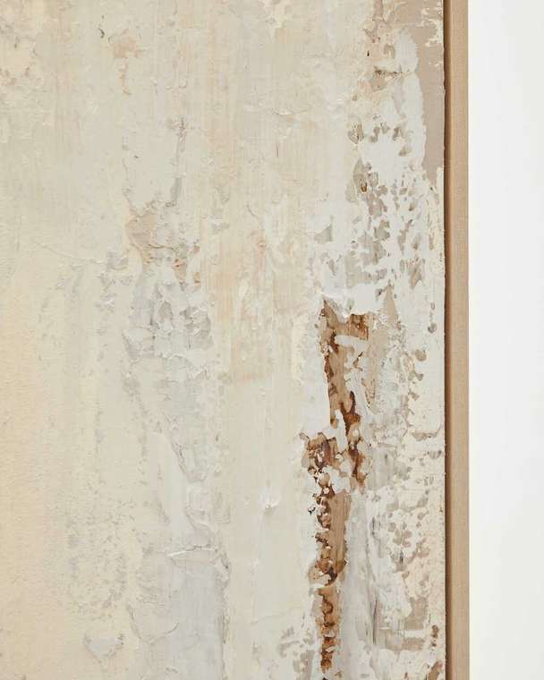 Абстрактная картина Silpa 120х200 светло-бежевого цвета