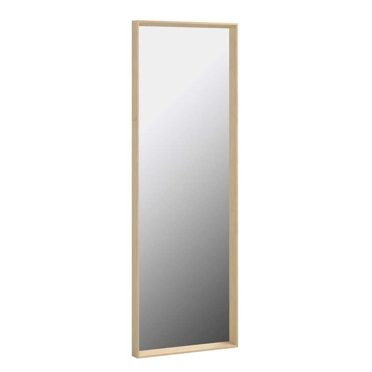 Настенное зеркало Nerina 52x152 бежевого цвета 