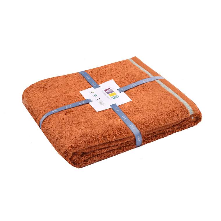 Полотенце махровое терракотового цвета