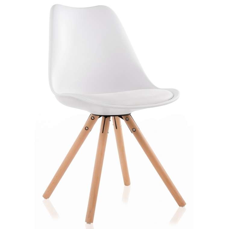 Обеденный стул Bonito белого цвета