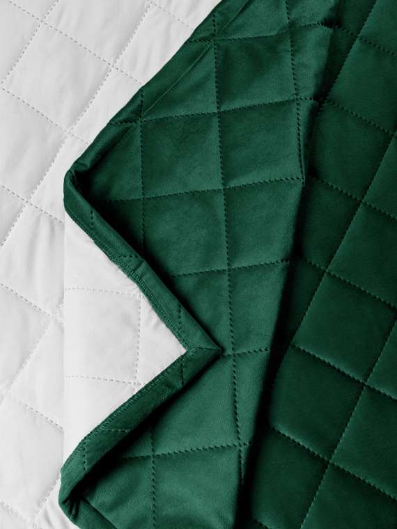 Покрывало Lana Monaco 150x210 темно-зеленого цвета