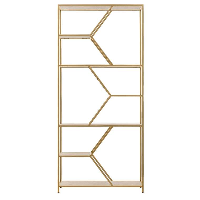 Стеллаж Malta mini черно-золотого цвета