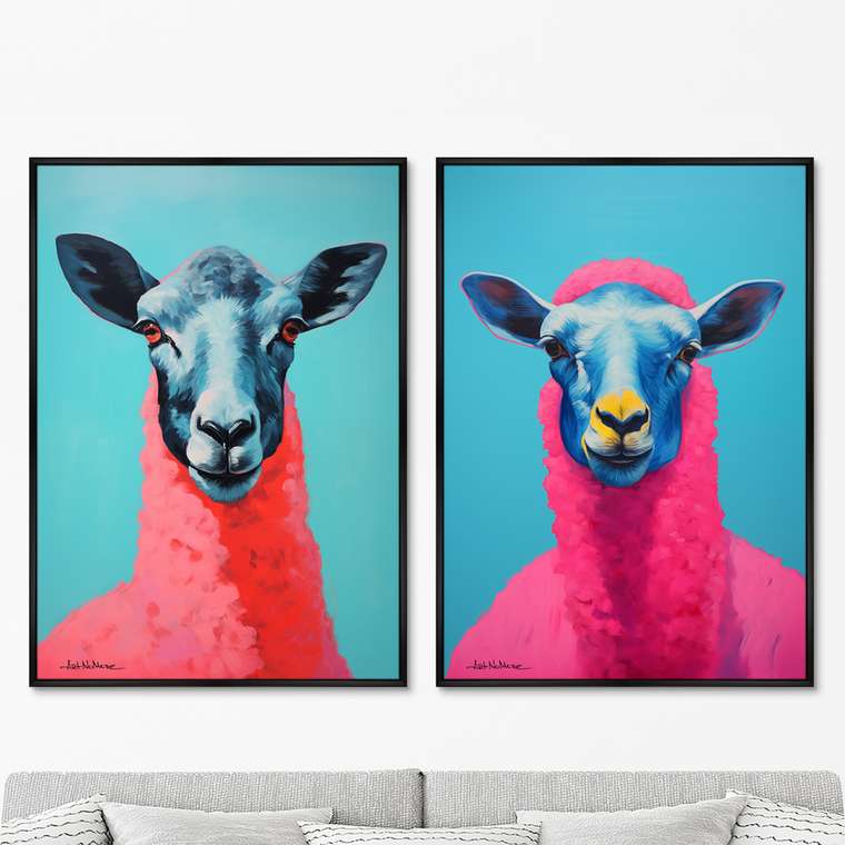 Набор из двух репродукций картин The Sheep, 2024г.