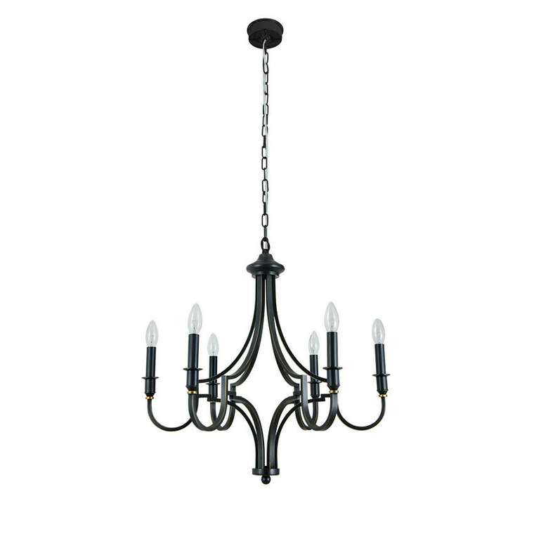 Люстра Newport 3450 Daniela 3456/C black+gold