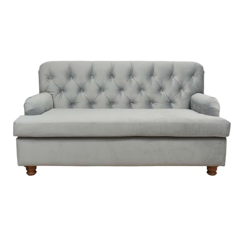 Каркасный диван серого цвета