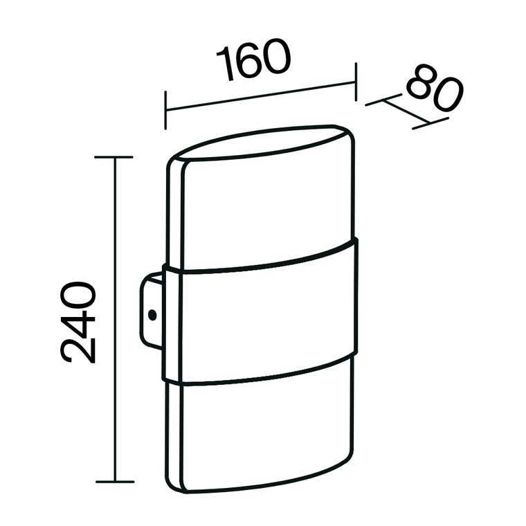 Настенный светильник (бра) Outdoor O442WL-L12GF3K Rom Outdoor