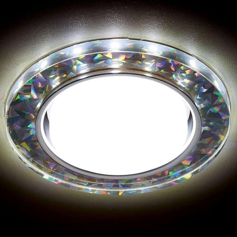 Встраиваемый светильник GX53 LED G248 W/CH (стекло, цвет белый)