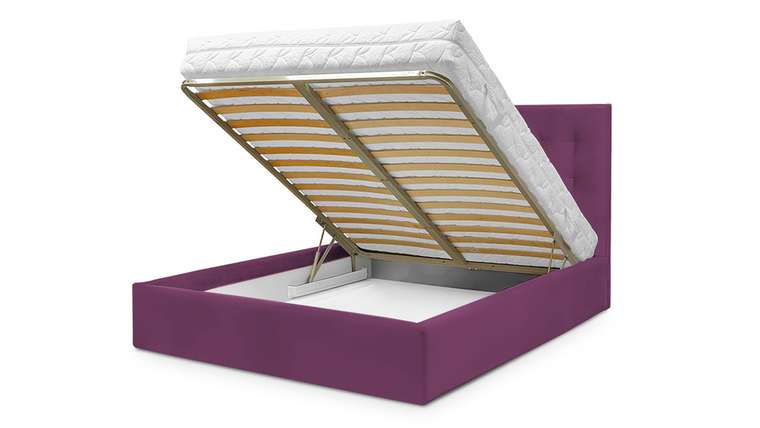 Кровать Адель 140х200 фиолетового цвета