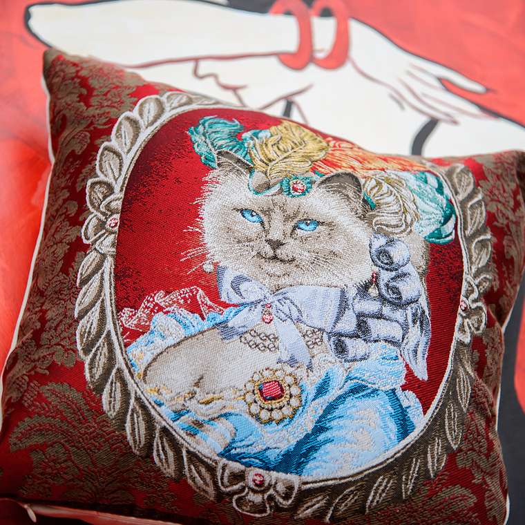 Арт-подушка Екатерина Великая со съемным чехлом