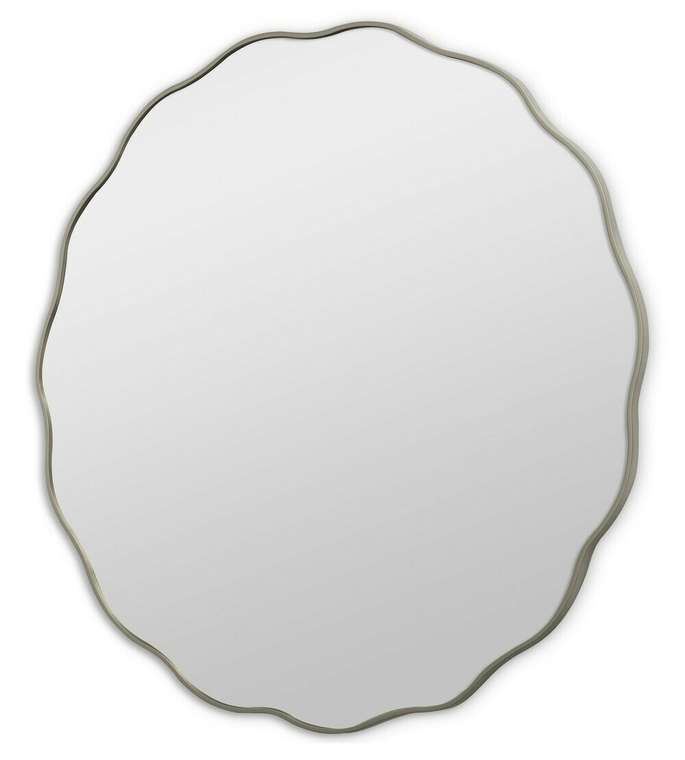 Настенное зеркало Fancy M 80х80 серебряного цвета