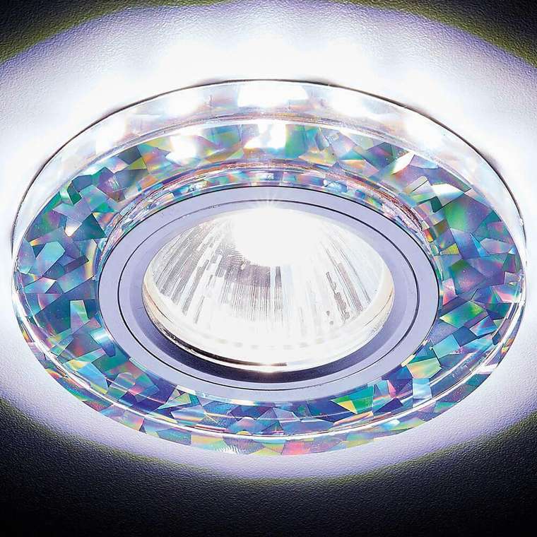 Точечный светильник LED S225 W/CH/WH (стекло, цвет прозрачный)