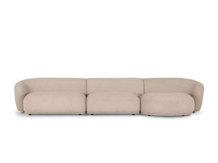 Модульный диван Fabro бежевого цвета правый