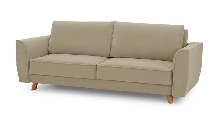 Прямой диван-кровать Майами Лайт бежевого цвета