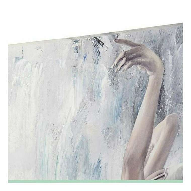 Картина Полотно Серый Синий Деревянный Белый (100 x 3 x 100 cm) (2 штук)