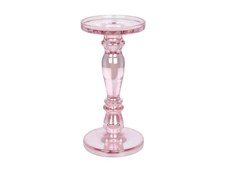 Подсвечник Luster Pink розового цвета
