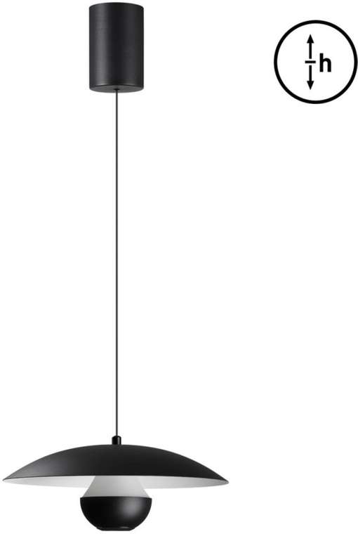 Светильник подвеснойс гибким неоном Novotech Iman 359336 черный LED 4W вниз/3W вверх 760Лм 3000K 220V