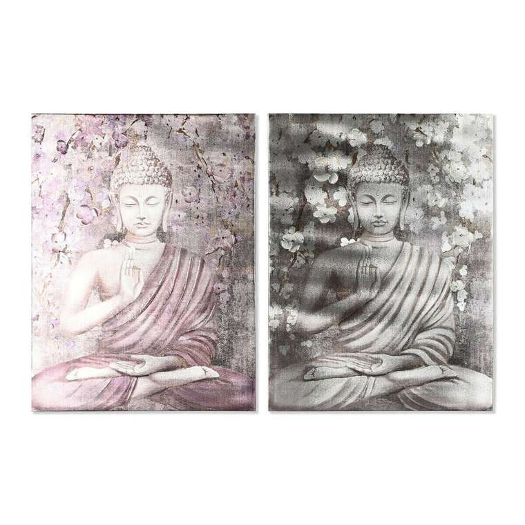 Картина Будда Восточный 60 x 2,7 x 80 cm (2 штук)