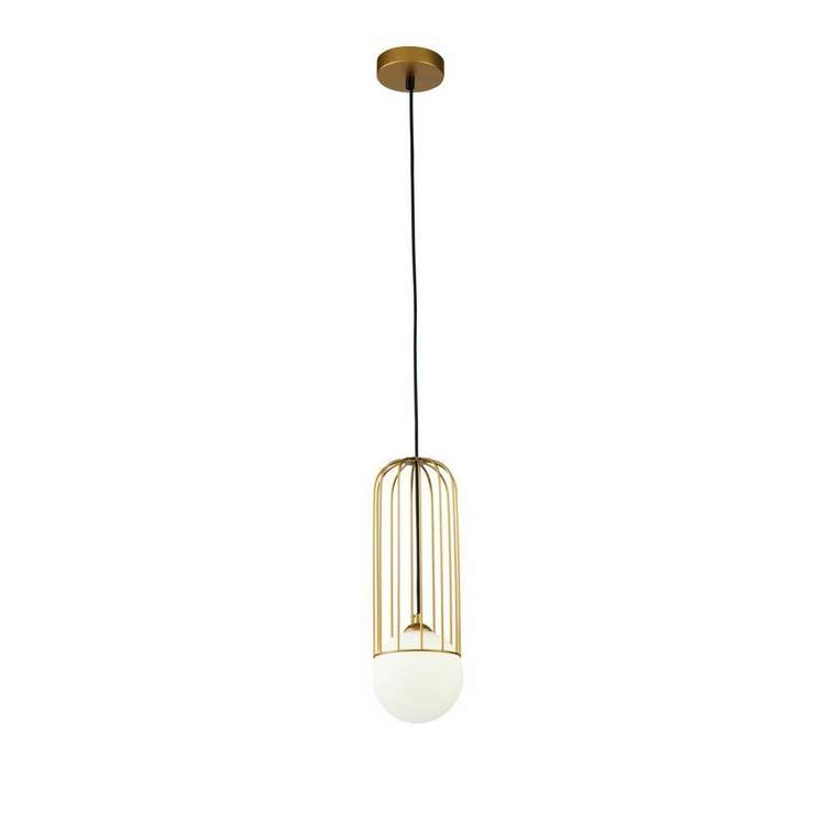 Подвесной светильник Telford Pendant бело-золотого цвета