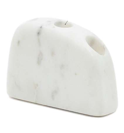 Подсвечник Signe из белого мрамора 