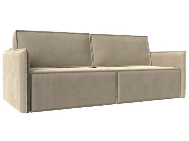 Прямой диван-кровать Либерти бежевого цвета