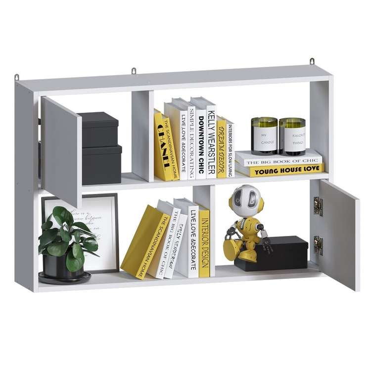 Настенная полка ПД-1 белого цвета