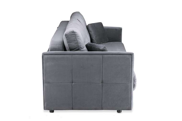 Прямой диван-кровать Шерлок серого цвета