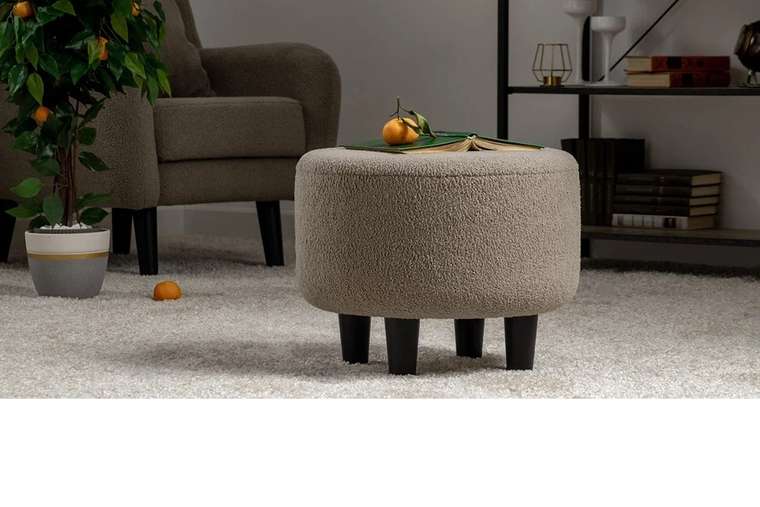 Пуф Шон бежевого цвета