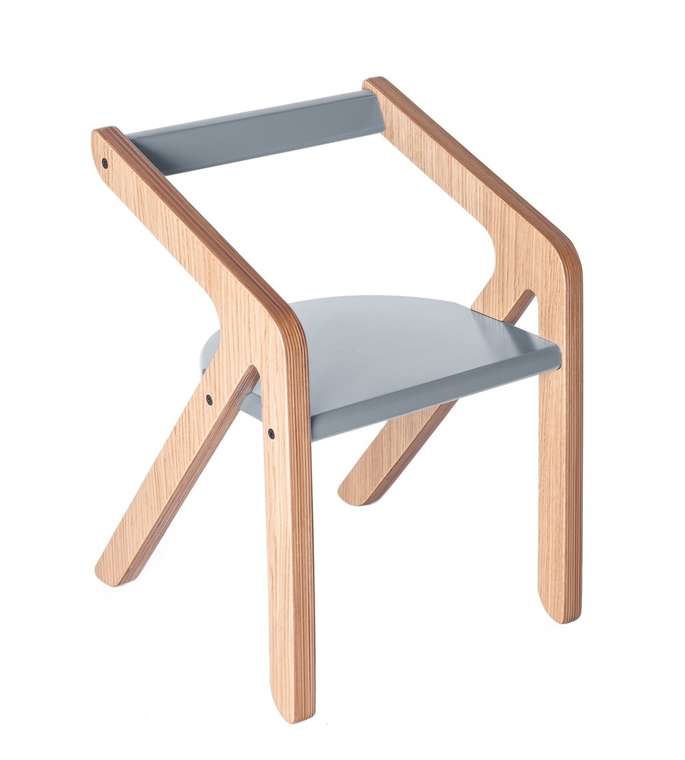 Стул MOONK "Malevich" M серый 4-8 лет