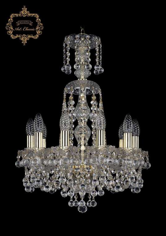 Хрустальная подвесная люстра Art Classic 46327 11.26.10.141.XL-60.Gd.B подсвечник