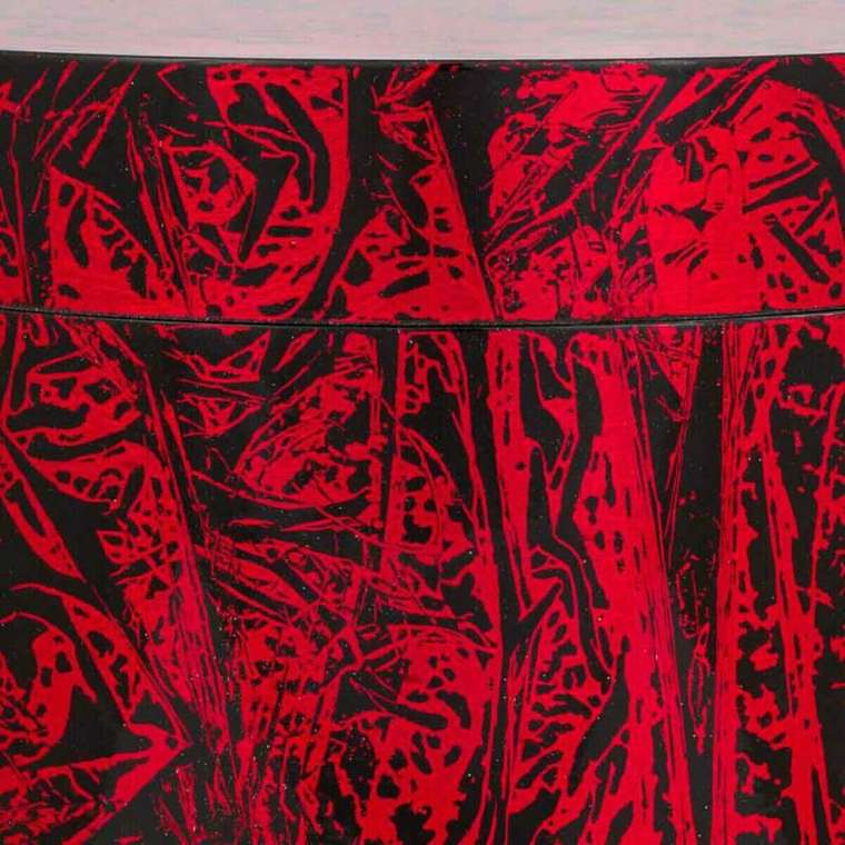 Шкатулка Чёрный Красный Керамика Деревянный MDF 25 x 13 x 25 cm