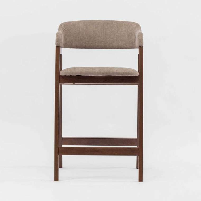 Полубарный стул Челси бежево-коричневого цвета