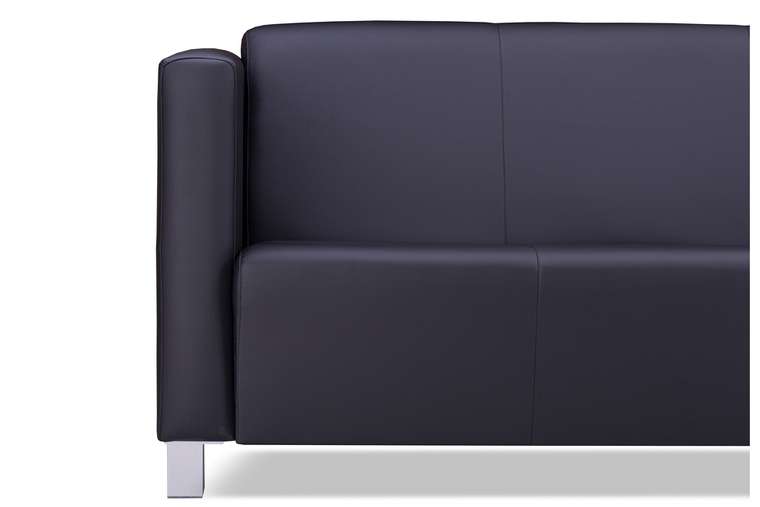 Прямой диван Милано комфорт черного цвета