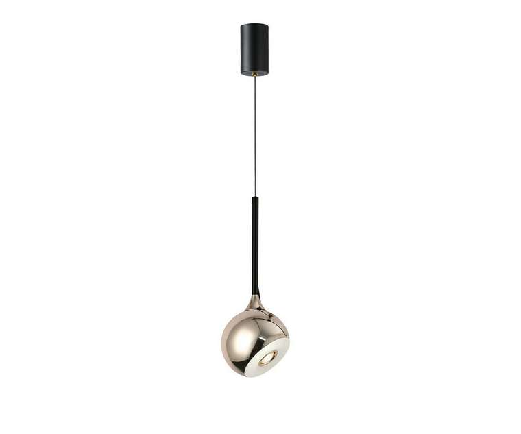 Подвес Тимо золото d12 h200 Led 8W (4000K) с лифтом