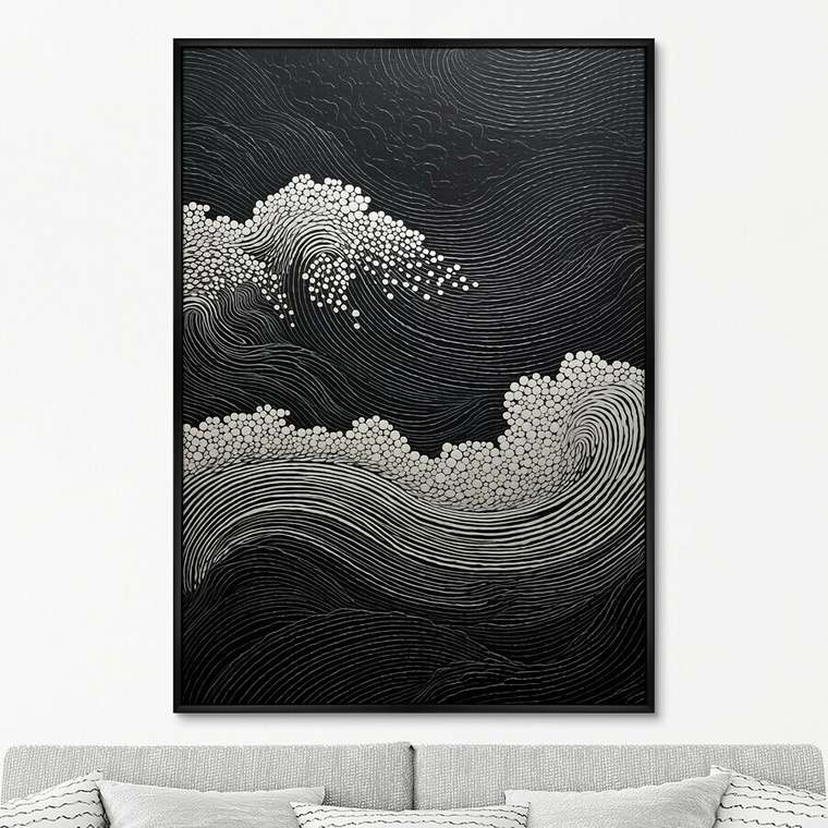 Репродукция картины Restless ocean, No 2, 2024г.