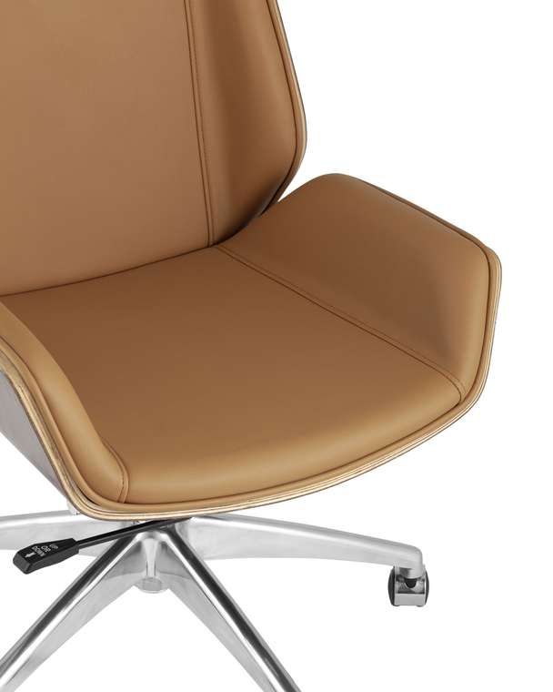 Офисное кресло Top Chairs Crown коричневого цвета