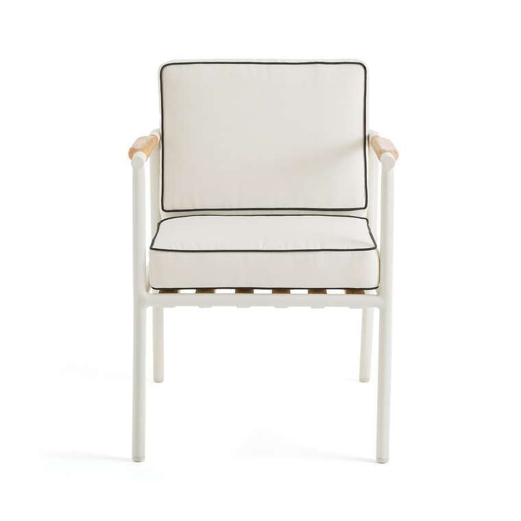 Кресло столовое для сада Isabbo белого цвета